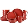 Gap Home Color Matte 16-Pieces Round Berry Stoneware Dinnerware Set