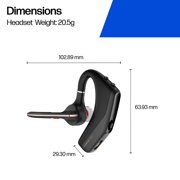 HP Poly (formerly Plantronics) Voyager Legend 50 - Bluetooth Headset - 4 Noise-Canceling Mics, AI NoiseBlockAI & WindSmart Technology - Seamless Connectivity & Smart Call Controls - All-Day Comfort