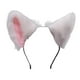 thumbnail image 2 of Diademas con orejas, accesorio para el cabello, lindo disfraz de fiesta de cosplay, diadema con orejas para el cabello blanco rosa, 2 of 9