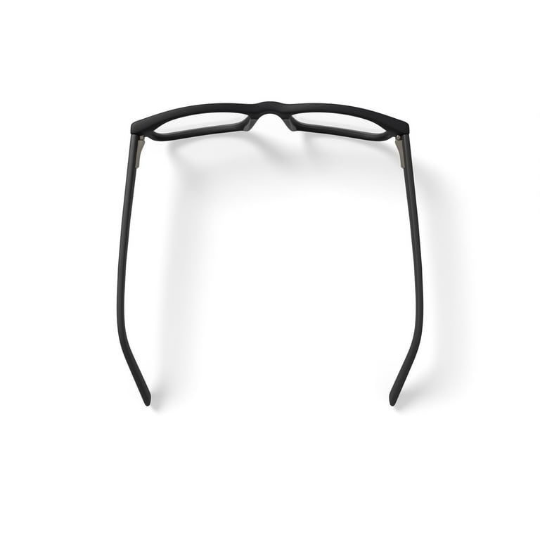 黒い長方形フレーム 老眼鏡 Midtown Optical Company Rx'able Eyeglasses, Fraser Matte Black HSA