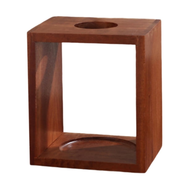 Portavasos de café de madera con filtro para hotel y hogar. Estilo B
