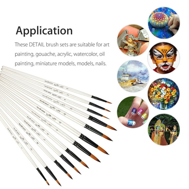 Art Paint Brushes for Acrylic Painting Watercolor Oil Gouache Body