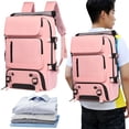 thumbnail image 3 of Mochila Cruzada Al Aire Libre Senderismo Al Aire Libre [embalaje Plegable] (rosa), 3 of 9