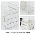 thumbnail image 7 of WHAMVOX  4 Pcs Paper Tray Organizer for Desk Office File Work Transparent, 7 of 7