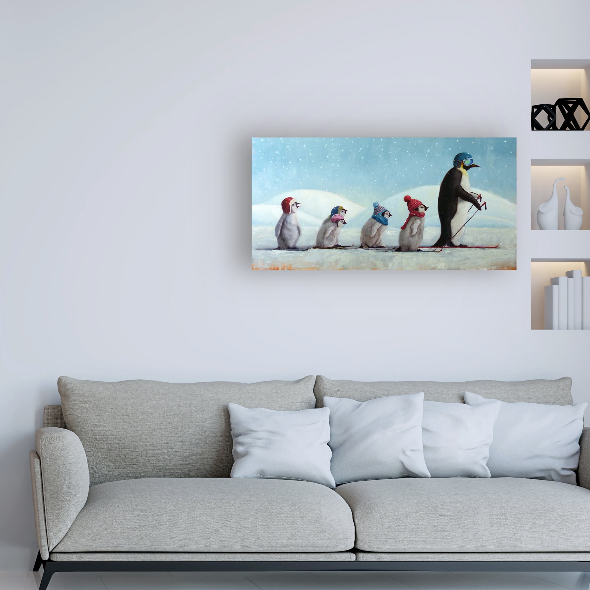 Trademark Fine Art 'Ski School' Canvas Art by Lucia Heffernan