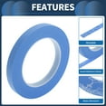 thumbnail image 4 of Unique Bargains Masking Tape, DIY Car Auto Paint Painters Tape 1Pc Blue 0.5 Inches x 32.8 Yards, 4 of 6