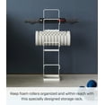thumbnail image 4 of Yamazaki Home Fitness Equipment Storage Rack, White, Steel, 4 of 7