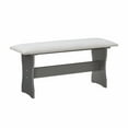 thumbnail image 6 of Linon Sibert Corner Storage Dining Nook, Table and Bench Set - Gray/Light Gray Faux Leather, 6 of 9