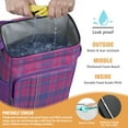 thumbnail image 2 of Rustic Plaid Soft Cooler Bag - 20L Insulated Leakproof Backpack Cooler for Picnics, Travel & Daily Use, 2 of 5