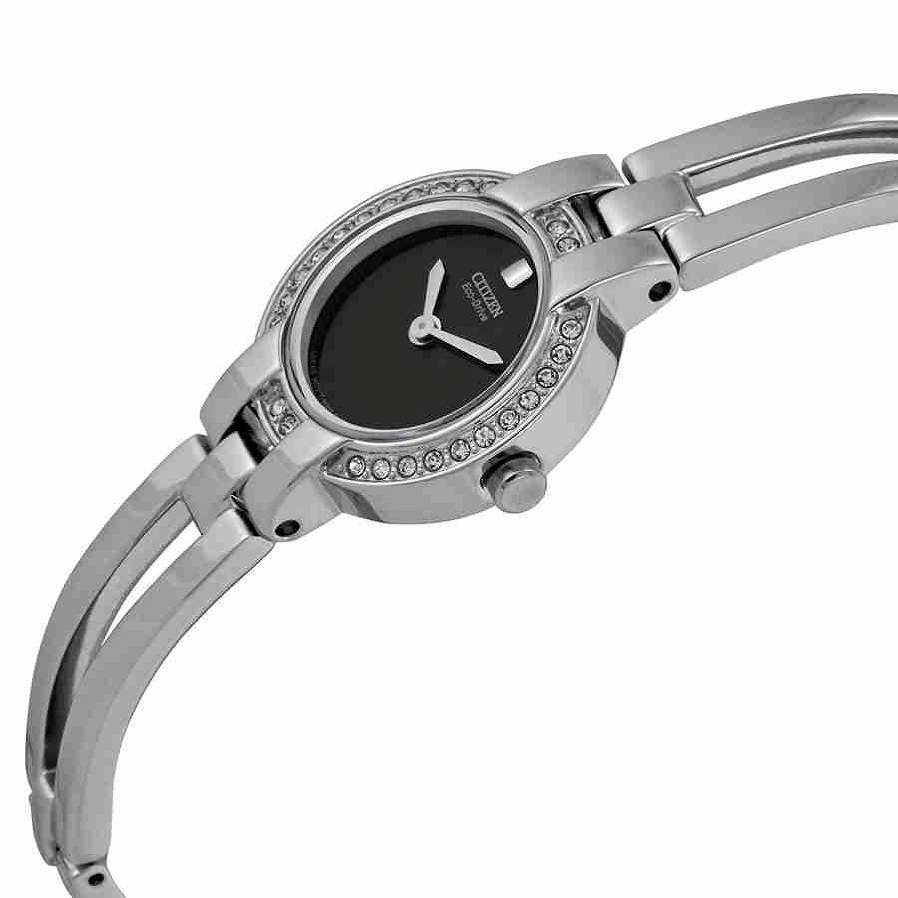 Citizen Eco-Drive Silhouette Bangle Ladies Watch with Mother of Pearl Dial B023 Buy Citizen Eco-drive Crystal Accents Ladies Watch B023  main image 4