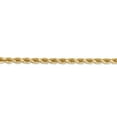 thumbnail image 2 of Leslie's Real 14kt Yellow Gold 4mm Diamond-Cut Rope Chain Chain Bracelet; 7 inch; for Adults and Teens; for Women and Men, 2 of 4