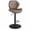 Brown, variant on Modern Adjustable Steady Outdoor Rustic Bar Stools Ergonomic PU Leather Stainless Steel Frame Double-Layer Cushion Counter