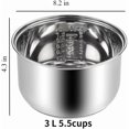 thumbnail image 2 of Stainless Steel Rice Cooker, Inner Pot Round Rice Cooker Replacement Pot,,Compatible for Multi-Cooker Replacement Inner Po 304 Stainless Steel Rice Cooker Inner Bowl, 2 of 5