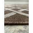 thumbnail image 4 of Benissimo Contemporary Indoor / Outdoor Area Rug RIBON Collection I 5x7 I Brown, 4 of 6