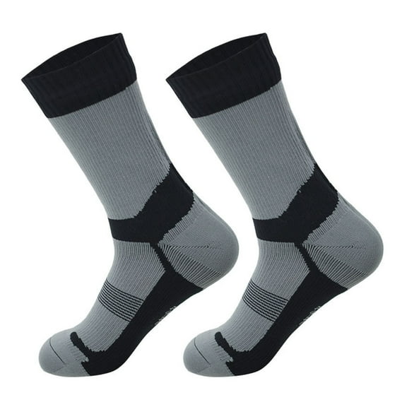 1 Pair Waterproof Socks Unisex Waterproof Socks Breathable Socks Outdoor Hiking Wading Fishing Socks for Men and Women