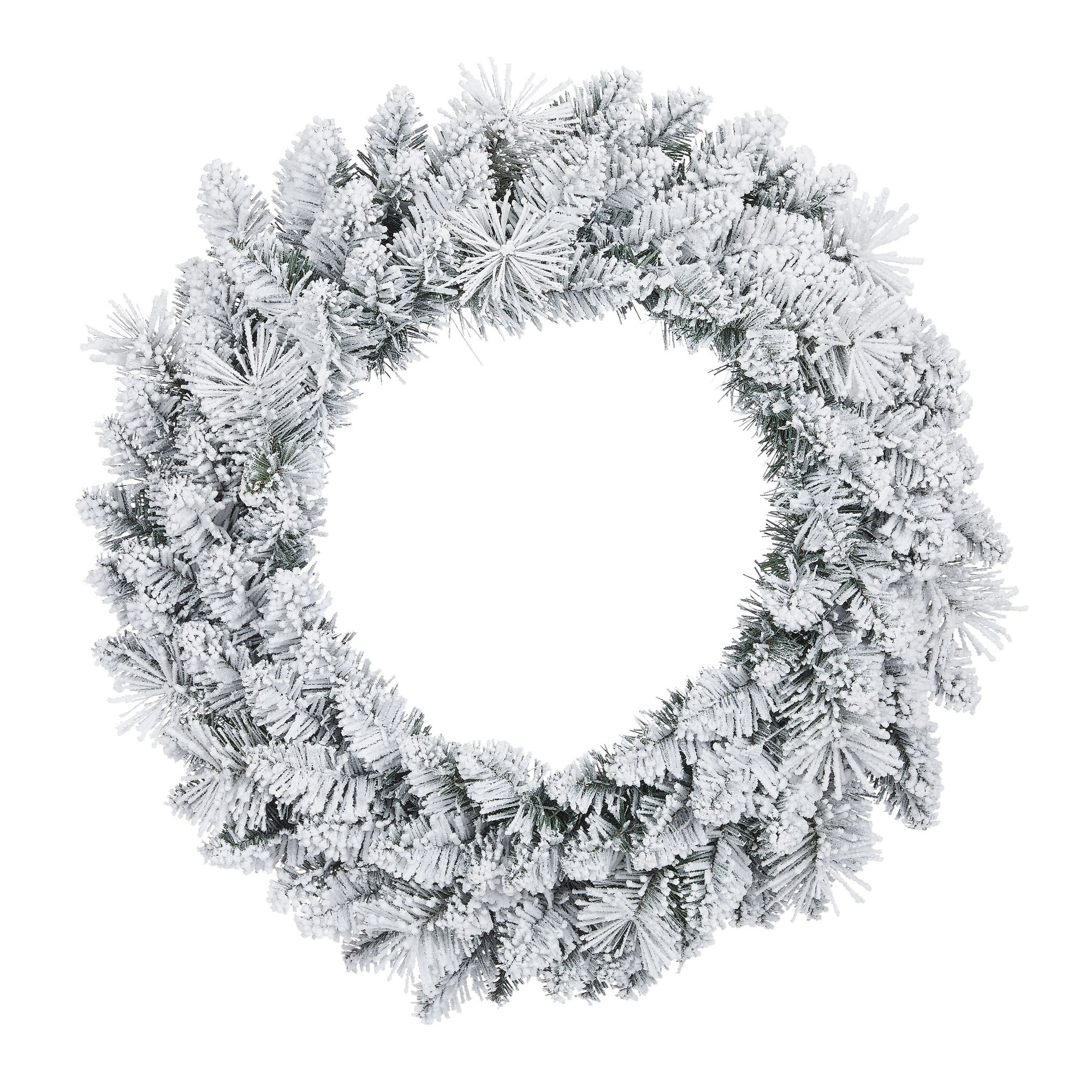 Flocked Artificial Christmas Wreaths For The Front Door Flocked Artificial Christmas Wreaths For The Front Door