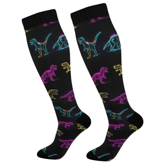 joogoo Dinosaur-a3 Long Socks Women Men Knee High Sock