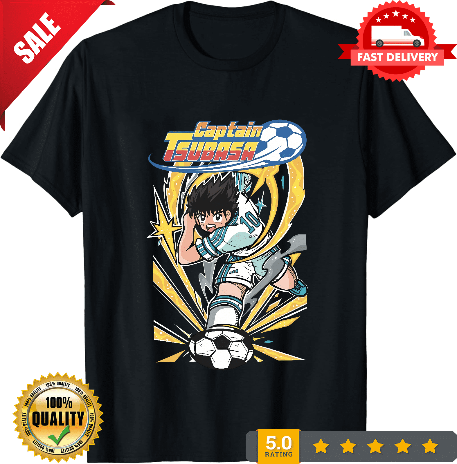 Vintage Captain Tsubasa Shirt Hyuga Tshirt Wakabayashi T-Shirt Vintage Captain Tsubasa Shirt Hyuga Tshirt Wakabayashi T-Shirt