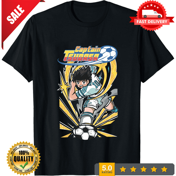 Vintage Captain Tsubasa Shirt Hyuga Tshirt Wakabayashi T-Shirt Misugi Soccer Anime Tee, NEW TRENDING ITEM-TH70739