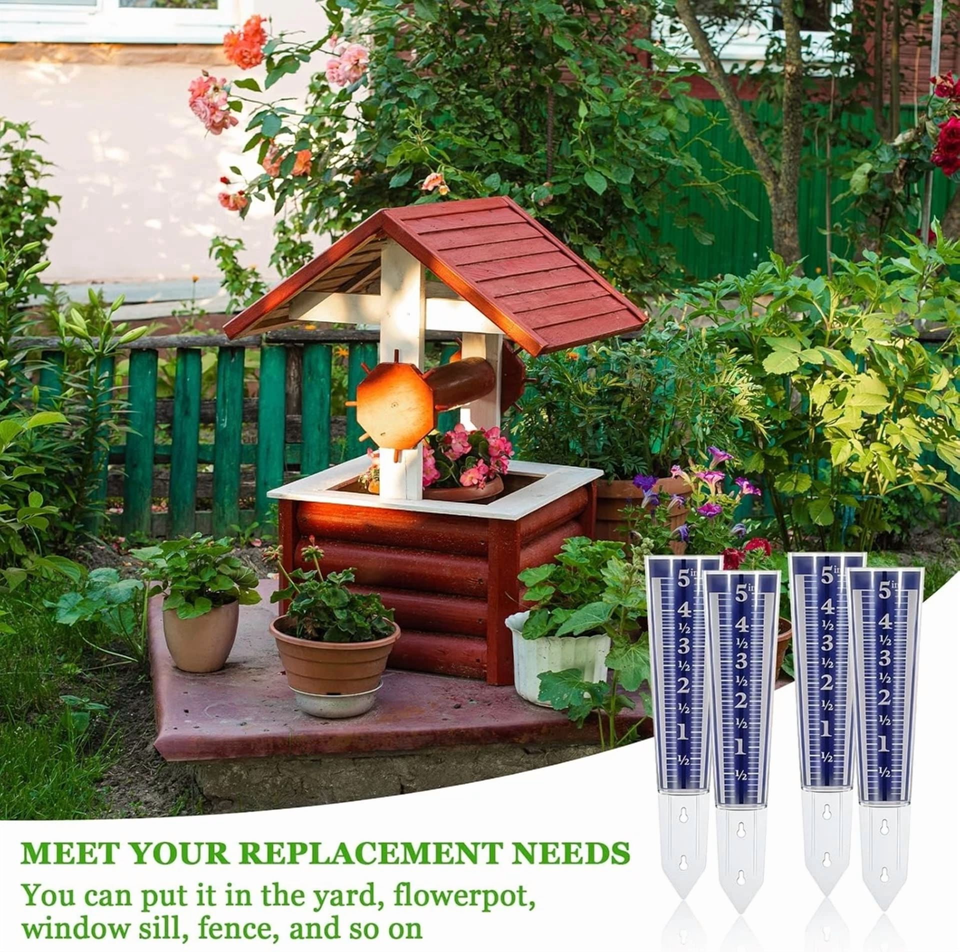 PURELY- Waterfall-Style Rain Gauge: Functional & Beautiful For Garden Monitoring