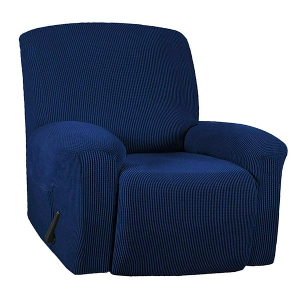 1 funda para sillón reclinable, duradera, muy elástica, protector de muebles Azul oscuro