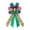 D, variant on AYktou St. Patrick's Day Shamrock Bow for Wreath Decorations, Shamrock Bowknot Tree Topper Bows Front Door Ribbon Large Wreath Bows for Wall Fireplace Staircase Indoor Outdoor Party Supply