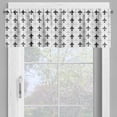 thumbnail image 2 of Ambesonne Fleur de Lis Valance Pack of 2, Symbols in Greyscale, 54"X12", White and Dark Grey, 2 of 5