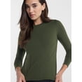thumbnail image 5 of Avia Women's and Women's Plus Brushed Performance Top with Long Sleeves, Sizes XS-4X, 5 of 6