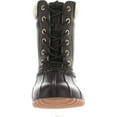 thumbnail image 3 of Link KYLA-3K Children Girl's Fashion Snow Mid Calf Waterproof Lace Up Duck Boots, Brown, 4, 3 of 4