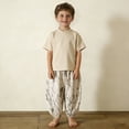 thumbnail image 2 of XUNKUSGA Cute printed loose-fitting casual pants for boys and girls,White,2 Years, 2 of 6