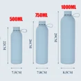 thumbnail image 4 of 1000ml Double Wall Stainless Steel Vacuum Cup Water Bottle Silicone Handle Thermos Bottle Keep Hot & Cold Insulated Vacuum Flask (J,1000ML), 4 of 7