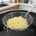 thumbnail image 4 of Stainless Steel Slotted Spoon With Heat Resistant Handle, Large Kitchen Ladle For Frying Straining Pasta Soup, 304 Grade Rust Proof Easy Clean Design With Pot Hook, 15.94, 4 of 8