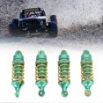 thumbnail image 3 of 2024-4Pcs RC Car Shock Absorber Aluminum Alloy Stable High Elasticity Front Rear Shock Damper for TRAXXAS E Revo 1/16 RC Car Green, 3 of 5