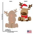 thumbnail image 2 of Advanced Graphics 2828 48 x 35 in. Illustrated Reindeer Cardboard Cutout, 2 of 3