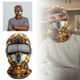 thumbnail image 2 of Couvre-visage de Cyclisme Imprimé 3D pour Hommes, Polyester Respirant Protection Solaire pour Activités Extérieures Plage Randonnée, 2 of 5