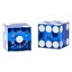 thumbnail image 1 of Juego de dados de 6 caras estilo Las Vegas - Juego de dados de colores de casino utilizados como dados de dados de Las Vegas - Grande 19 mm - Juego de 2 Sunset Station azul pulido, 1 of 1