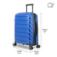 Shop PUR by iFLY Hardside 22" Carryon Luggage, Royal Blue Great