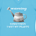 thumbnail image 4 of Inktastic Warning Sometimes I Wet My Plants Gardening Humor Women's V-Neck T-Shirt, 4 of 5