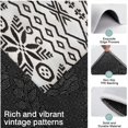 thumbnail image 3 of Black Geometric Flower Diamond Pattern Kitchen Rugs Sets Of 3,Kitchen Runner Rugs Non Skid Washable,Decorative Kitchen Floor Mats for Kitchen,Sink,Laundry,17"x30"+ 17"x47" + 17"x59", 3 of 6