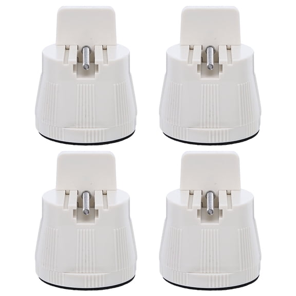 WESIEVYA 4pcs Height Adjustable Clamp-on Furniture Foot Pads for Legs and Sofa