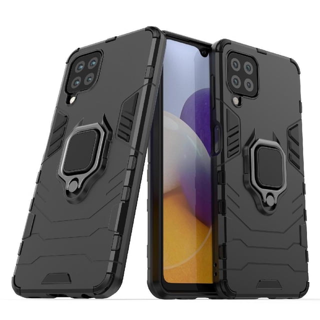 Funda para Samsung Galaxy A22 4G con Soporte Anillo Giratorio 360° y Protección Resistente a Golpes y Caídas