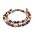 thumbnail image 3 of The Bead Chest Matte Round Mookaite Beads (12mm): Organic Gemstone Round Spherical Energy Stone Healing Power Crystal for Jewelry Bracelet Mala Necklace Making, 3 of 4