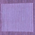 thumbnail image 1 of Ahgly Company Machine Washable Indoor Square Abstract Blue Modern Area Rugs, 4' Square, 1 of 4