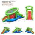 thumbnail image 2 of Infans Bountech Inflatable Snail Bounce House Dual Slide Basketball Game Without Blower, 2 of 7