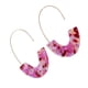 thumbnail image 2 of Pendientes en forma de U Sonducket con estampado de leopardo color Púrpura claro, 2 of 6