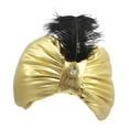 thumbnail image 3 of Unisex Sultan Turban Hair Cover Headwear Bufanda Sultan Indian Pre Atado Nudo Hombres Sultan Costume Hijab plisado Indian Cap Headscarf Fernando Turbante Elástico, 3 of 8