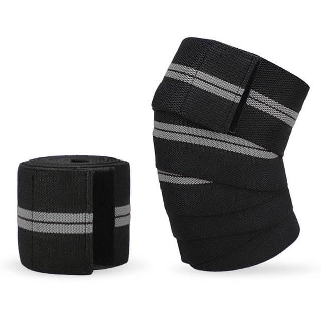 Knee Wraps -Elastic Knee and Elbow Support & Compression - For Powerlifting, Fitness,Gym Workout