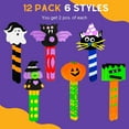 thumbnail image 3 of 4E's Novelty 12 Pack Halloween Bookmark Craft for Kids, Foam Crafts for Ages 4-8, 8-12, 3 of 9