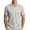 03# Gray, variant on IhhxPro Men's V-Neck Collared Shirt Stretchable Contrast Stripe Tee Casual Golf Workout Athletic Slim Fit Breathable Short Sleeve M-3XL