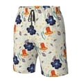 thumbnail image 5 of Naloa Flower Leaves Men's Beach Shorts, Surfing shorts, Swim trunks, Quick Dry Swim Trunks for Surfing Beach Fun - XX-Large, 5 of 9